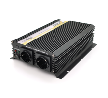 Інвертор напруги ORBUS ORMS24-1800 (1800Вт), 24/220V, approximated, 2 Shuko, клемні дроти, 5 запобіжників, Box.Q20