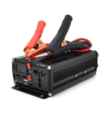 Інвертор напруги POWERMASTER, 24V/220V, 300W з модифікованою синусоїдою, 1 універсальна розетка, клеми