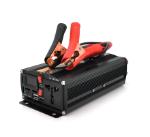 Інвертор напруги POWERMASTER, 24V/220V, 600W з модифікованою синусоїдою, 1 універсальна розетка, клеми Інвертор напруги POWERMASTER, 24V/220V, 600W з модифікованою синусоїдою, 1 універсальна розетка, клеми