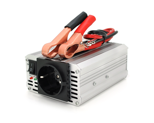 Інвертор напруги POWERMASTER, 24V/220V, 350W з модифікованою синусоїдою, 1 Shuko, клеми