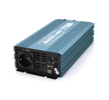 Інвертор напруги Mexxsun MXS-1500, 12V/220V, 1500W з модифікованою синусоїдою, 2 Shuko, клемні дроти, Q6