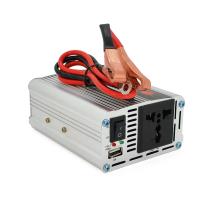 Інвертор напруги Himastar500W (DC:250W), 12/220V з апроксимованою синусоїдою, 1 універсальна розетка, 1*USB (DC:5V/2.4A), клеми+затискачі, Q40