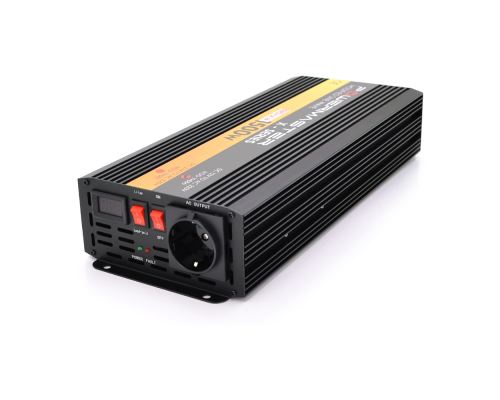 Інвертор напруги POWERMASTER-1500 (900Вт), 12/220V, approximated, 1 універсальна розетка, клем + крокодили, Box Інвертор напруги POWERMASTER-1500 (900Вт), 12/220V, approximated, 1 універсальна розетка, клем + крокодили, Box