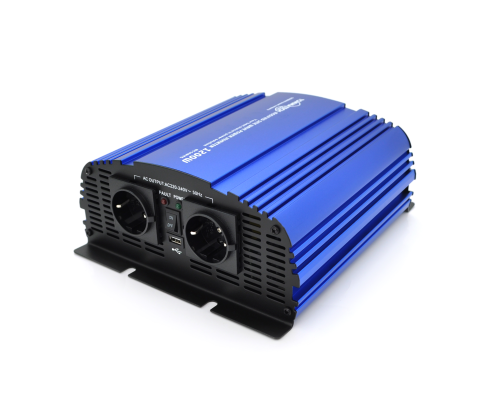 Інвертор напруги Tommatech MS-1200, 12V/220V, 1200W з апроксимованою синусоїдою, 2Shuko, USB, клемні дроти, 2 запобіжники, Q4 Інвертор напруги Tommatech MS-1200, 12V/220V, 1200W з апроксимованою синусоїдою, 2Shuko, USB, клемні дроти, 2 запобіжники, Q4