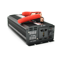 Інвертор напруги ST2500CP (DC:1250W), 12/220V з апроксимованою синусоїдою, 1 універсальна розетка, крокодили, BOX