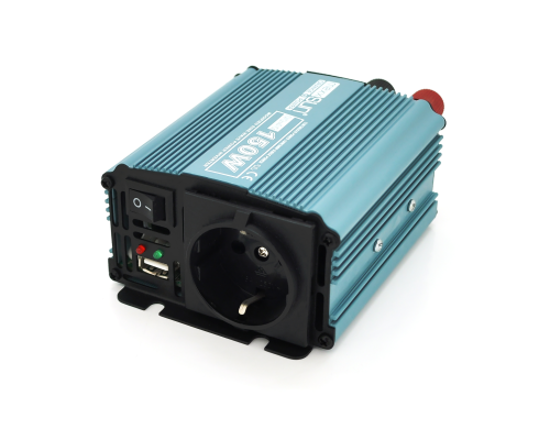 Інвертор напруги Mexxsun MXS-150, 12V/220V, 150W з модифікованою синусоїдою, 1 Shuko, клемні дроти, Q30 Інвертор напруги Mexxsun MXS-150, 12V/220V, 150W з модифікованою синусоїдою, 1 Shuko, клемні дроти, Q30