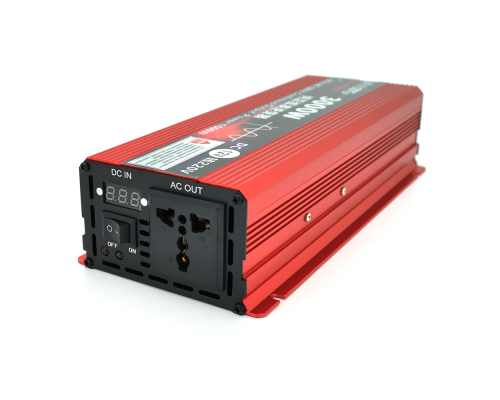 Інвертор напруги ST3000CP (DC:1500W), 12/220V з апроксимованою синусоїдою, 1 універсальна розетка, крокодили, BOX Інвертор напруги ST3000CP (DC:1500W), 12/220V з апроксимованою синусоїдою, 1 універсальна розетка, крокодили, BOX