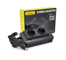 Інвертор напруги Q-CC8200 300W, 12/220V, approximated, 2 універсальні розетки+2USB+Type C, Box