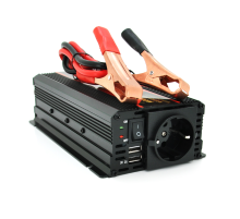 Інвертор напруги CARMAER2000W (1000Вт), 12/220V з апроксимованою синусоїдою, 1Shuko, 2*USB (DC:5V/2A), крокодили+ прикурювач, Q20