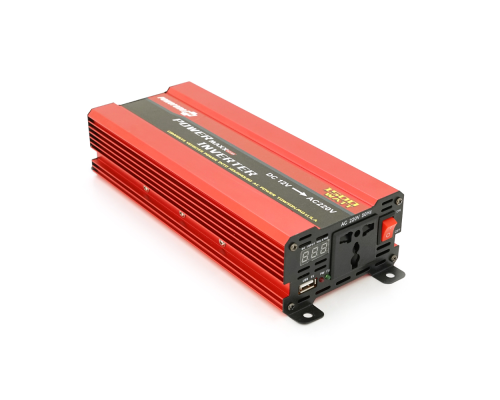 Інвертор напруги NV-1500 (900Вт)+LCD, 12/220V, approximated, 1 універсальна розетка, клем, Box Інвертор напруги NV-1500 (900Вт)+LCD, 12/220V, approximated, 1 універсальна розетка, клем, Box