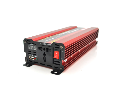 Інвертор напруги NV-2000(1200Вт)+LCD, 12/220V, approximated, 1 універсальна розетка, клем, Box Інвертор напруги NV-2000(1200Вт)+LCD, 12/220V, approximated, 1 універсальна розетка, клем, Box