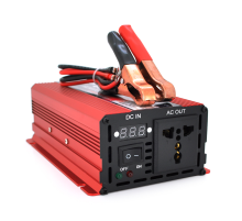 Інвертор напруги ST600CP (DC:300W), 12/220V з апроксимованою синусоїдою, 1 універсальна розетка, крокодили, BOX