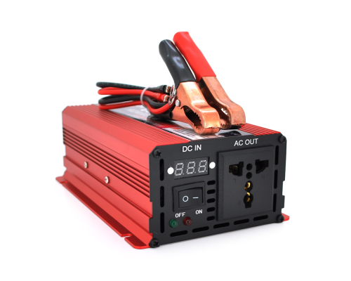 Інвертор напруги ST600CP (DC:300W), 12/220V з апроксимованою синусоїдою, 1 універсальна розетка, крокодили, BOX Інвертор напруги ST600CP (DC:300W), 12/220V з апроксимованою синусоїдою, 1 універсальна розетка, крокодили, BOX
