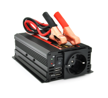 Інвертор напруги CARMAER1500W (300 Вт), 12/220V з апроксимованою синусоїдою, 1Shuko, 2*USB (DC:5V/2A), крокодили+ прикурювач, Q20