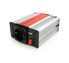 Інвертор напруги RITAR RSX-300, 12V/220V, 300W з апроксимувати синусоїдою, 1xShuko, 1xUSB, клемні дроти, BOX, Q20