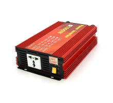 Інвертор напруги Demuda, 1000W 12/220V з апроксимованою синусоїдою, 1 універсальна розетка, клемні дроти, Q10