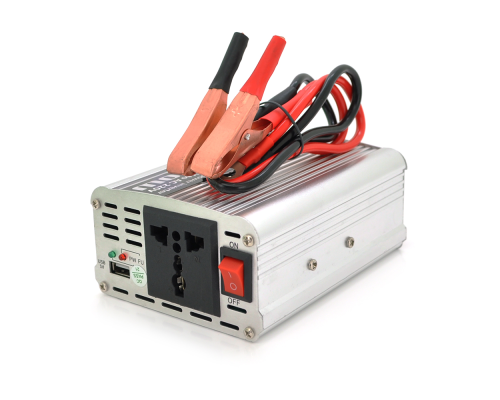 Інвертор напруги PI 500ВА(300Вт), 12/220V, approximated, 1 універсальна розетка, клем + крокодили+АЗУ Інвертор напруги PI 500ВА(300Вт), 12/220V, approximated, 1 універсальна розетка, клем + крокодили+АЗУ