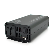 Інвертор напруги YRLX-300 з правильною синусоїдою, 300W, 12/220V, 60Hz1 універсальна розетка, 1USB, Box