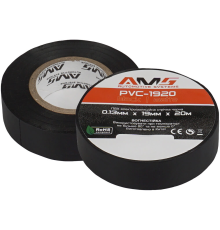 Ізолент AMS PVC-1920 матовий 0.13x19; 20м чорна ПВХ (0+80 ℃) ціна за 1 шт