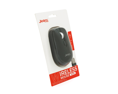 Миша бездротова JEDEL WD100, 1200-1600DPI, Black, 2.4GHZ+Bluetooth 5.0, Box