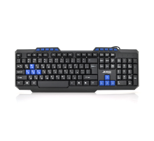 Клавіатура USB Jedel K518, (Eng / Pyc / Укр), (435х130х21), 112k, Black, Box