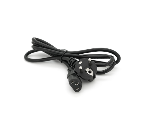 Кабель живлення Schuko PC-186 CEE7 / 7-C13, 1.5M, 0.5mm, OEM (євровилка) Q25 / 250
