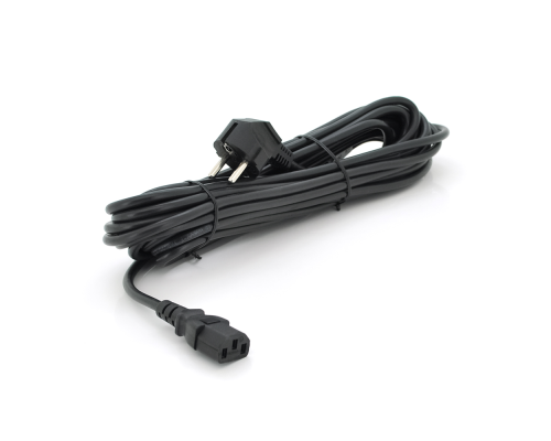 Кабель живлення Ritar PC-186 CEE7/17-C13, 10.0m, 0.75mm, 3 pin (евровилка), Black, OEM, МЕДЬ!!!!