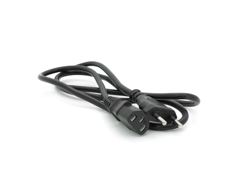 Кабель живлення Europlug CEE 7/16 - C13, 1M, 0.5mm OEM (євровилка) без заземлення