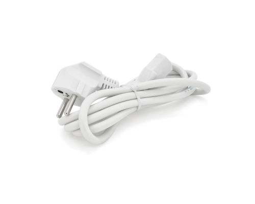 Кабель живлення Ritar PC-186 CEE7/17-C13, 1.8m, 0.75mm, 3 pin (евровилка), White, OEM, МЕДЬ!!!!