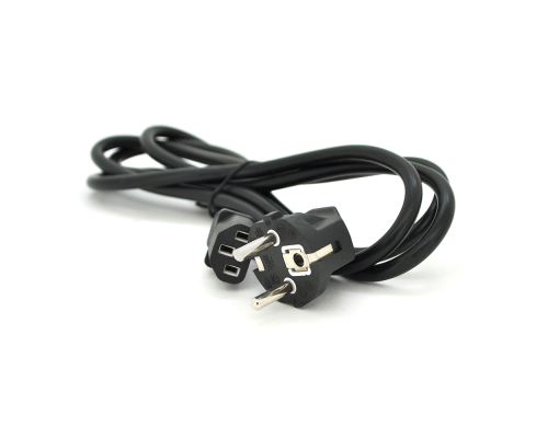 Кабель живлення Schuko PC-186 CEE7 / 17-C13, 1.8M, 0.75mm, OEM (євровилках) МЕДЬ!!!!!Q200