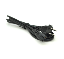 Кабель живлення CN 1.2m, 0.5mm, PC-184/2 A-C7 2 pin (американський роз'єм), Black, OEM Q50