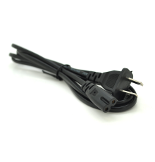 Кабель живлення CN 1.2m, 0.5mm, PC-184/2 A-C7 2 pin (американський роз'єм), Black, OEM Q50