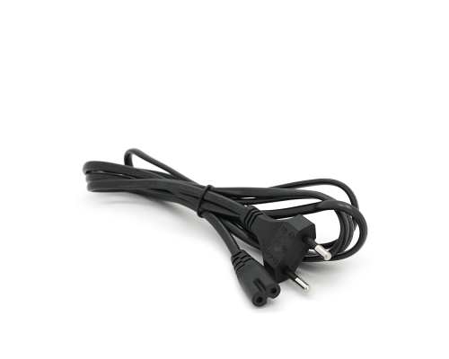 Кабель живлення 1.8m, 0.5mm, PC-184/2 CEE7 / 16-C7 2 pin (для побутової техніки), Black, OEM Q600