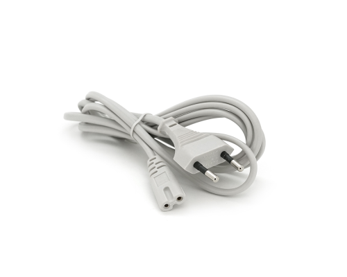 Кабель живлення 1.8m, 0.75mm, PC-184/2 CEE7/16-C7 2 pin (для побутової техніки), Gray, OEM Q500