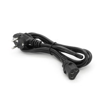Кабель живлення Schuko PC-186 CEE7 /7-C13, 1.8M, 0.75mm, OEM (євровилках) Q25 / 200