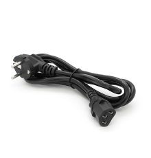 Кабель живлення Schuko PC-186 CEE7 /7-C13, 1.8M, 0.75mm, OEM (євровилках) Q25 / 200
