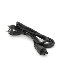Кабель живлення Schuko PC-186 CEE7 / 17-IEC C5, 1.2M, 0.75mm, для ноутбука, OEM Q25 /300