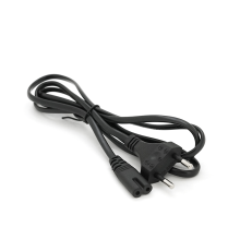 Кабель живлення 1.5m, 0.5mm, PC-184/2 CEE7 / 16-C7 2 pin (для побутової техніки), Black, OEM Q650