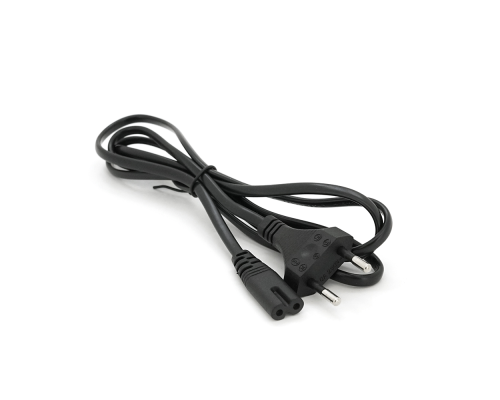 Кабель живлення 1.5m, 0.5mm, PC-184/2 CEE7 / 16-C7 2 pin (для побутової техніки), Black, OEM Q650
