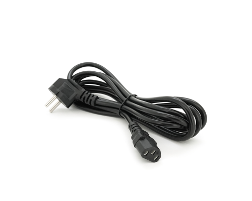 Кабель питания Schuko PC-186 CEE7/7-C13, 3.0M, 0.5mm, OEM (евровилка) Q15