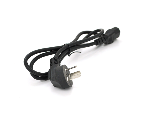 Кабель живлення CN-3 1.2m, 0.5mm, PC-184/2 CPCS-C13 3 pin (китайський роз'єм), Black, OEM Q25
