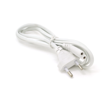 Кабель живлення 1.5m, 0.5mm, PC-184/2 CEE7 / 16-C7 2 pin (для побутової техніки), White, OEM Q500