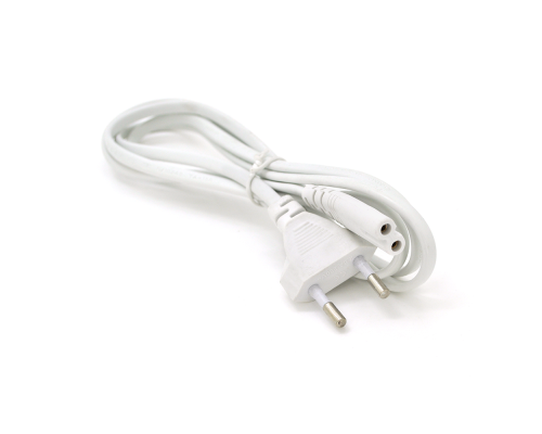 Кабель живлення 1.5m, 0.5mm, PC-184/2 CEE7 / 16-C7 2 pin (для побутової техніки), White, OEM Q500