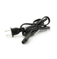 Кабель живлення CN 1.5m, 0.5mm, PC-184/2 A-C7 2 pin (американський роз'єм), Black, OEM Q50