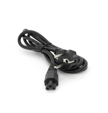 Кабель живлення Schuko PC-186 CEE7 / 17-IEC C5, 1.5M, 0.75mm, для ноутбука, OEM Q250