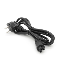 Кабель живлення Schuko PC-186 CEE7 / 17-IEC C5, 1.8M, 0.75mm, для ноутбука, OEM Q25 / 250