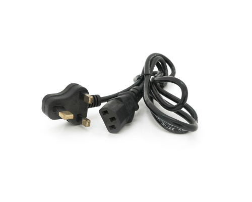 Кабель живлення UK 1.2m, 0.5mm, PC-184/2 CPCS-C13 3 pin (китайський роз'єм), Black, OEM