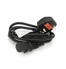 Кабель живлення UK 1.5m, 0.5mm, PC-184/2 CPCS-C13 3 pin (китайський роз'єм), Black, OEM