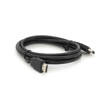 Кабель Merlion HDMI-HDMI HIGH SPEED 1.5m, v1.4, OD-5.0mm, круглий Black, коннектор Black, (Пакет) Q500