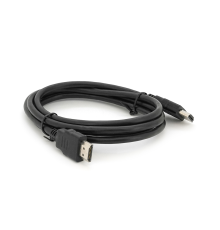 Кабель Merlion HDMI-HDMI HIGH SPEED 1.5m, v1.4, OD-5.0mm, круглий Black, коннектор Black, (Пакет) Q500